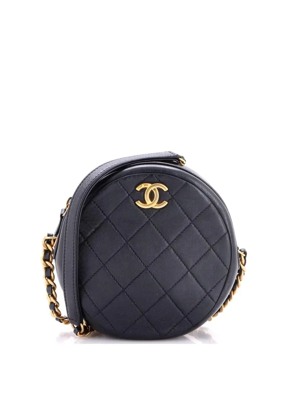 Chanel Round Chain Crossbody Bag #323633C29B
